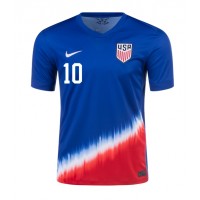 Camiseta Estados Unidos Christian Pulisic #10 Segunda Equipación Replica Copa America 2024 mangas cortas